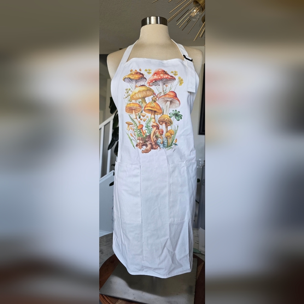 Avery Lane Gifts Mushroom Fairycore Apron And Tea Towel Set Of 2 New‎ With Tags